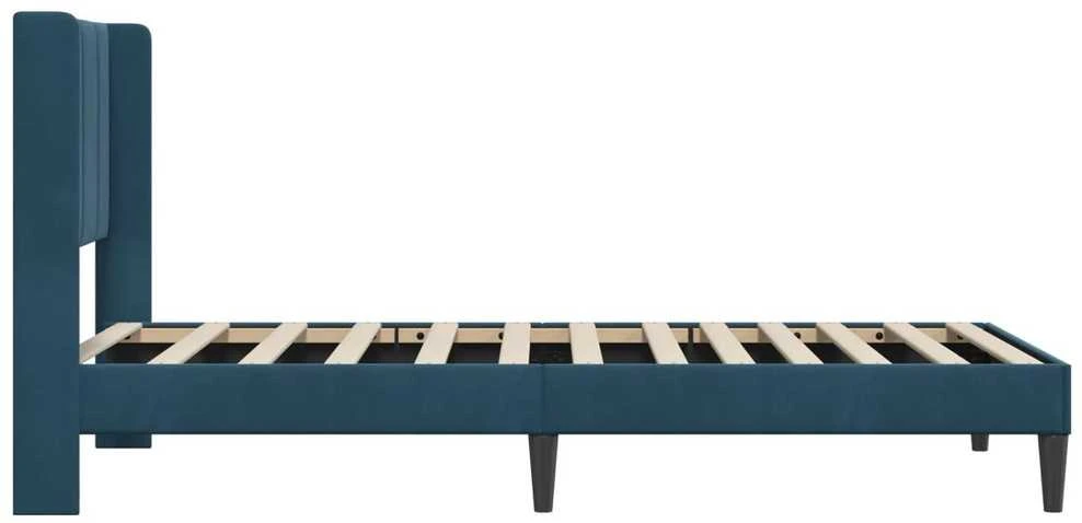 Lova Lovos rėmas su galvūgalio Mėlyna 80 x 200 cm Aksomas