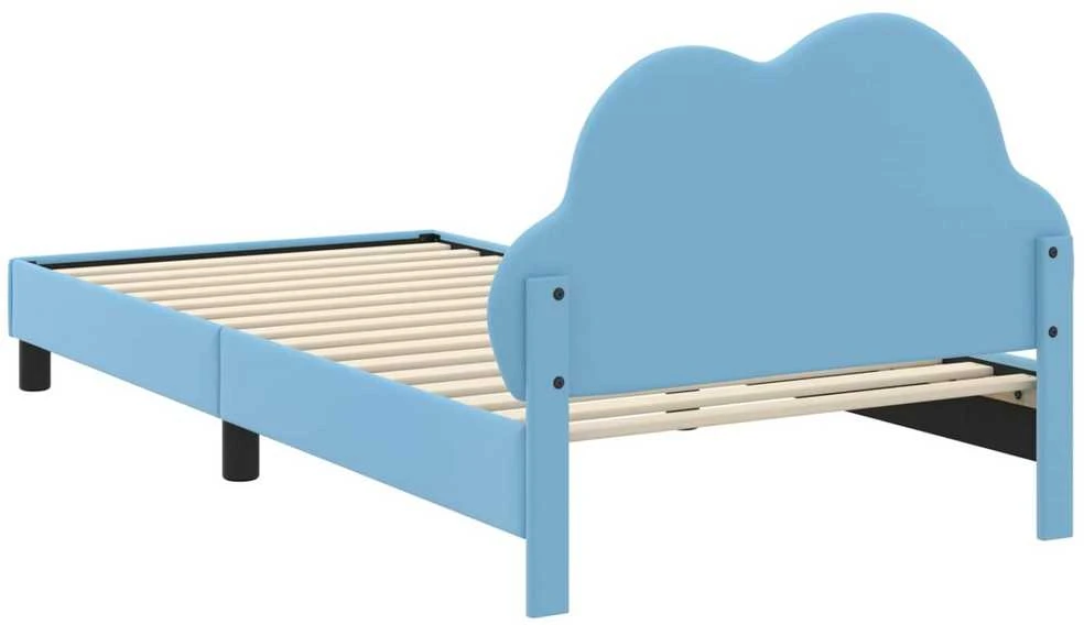 Lova Vaikiška lovos konstrukcija su galvūgaliu Mėlyna 80 x 200 cm PU