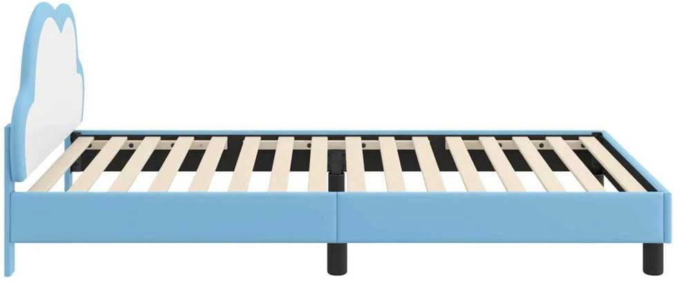 Lova Vaikiška lovos konstrukcija su galvūgaliu Mėlyna 80 x 200 cm PU