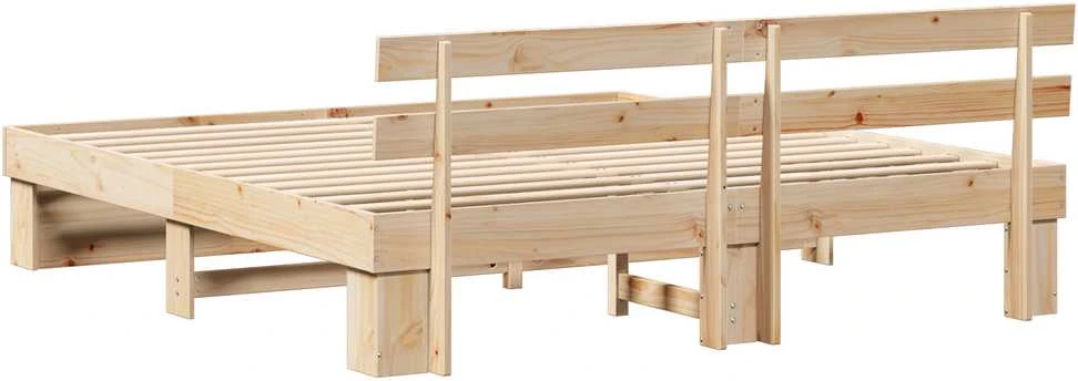 Lovos rėmas Ruda 200 x 200 cm Kietos pušies mediena