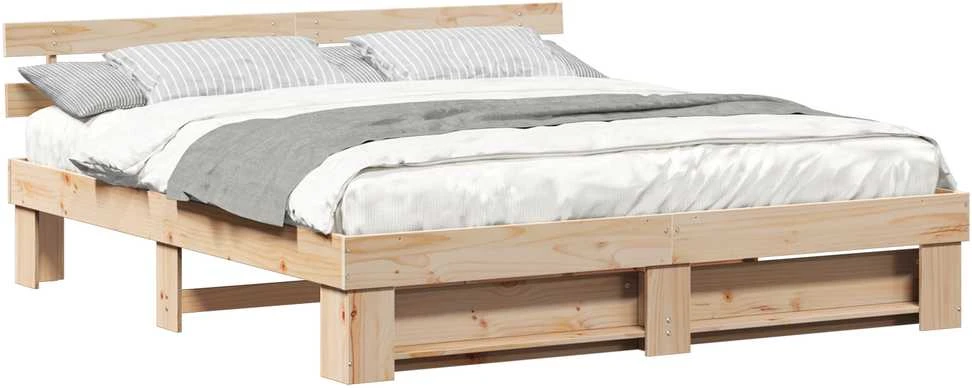 Lovos rėmas Ruda 200 x 200 cm Kietos pušies mediena