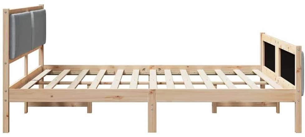 Lovos rėmas su galvūgalio Šviesiai pilka 200 x 200 cm audinys