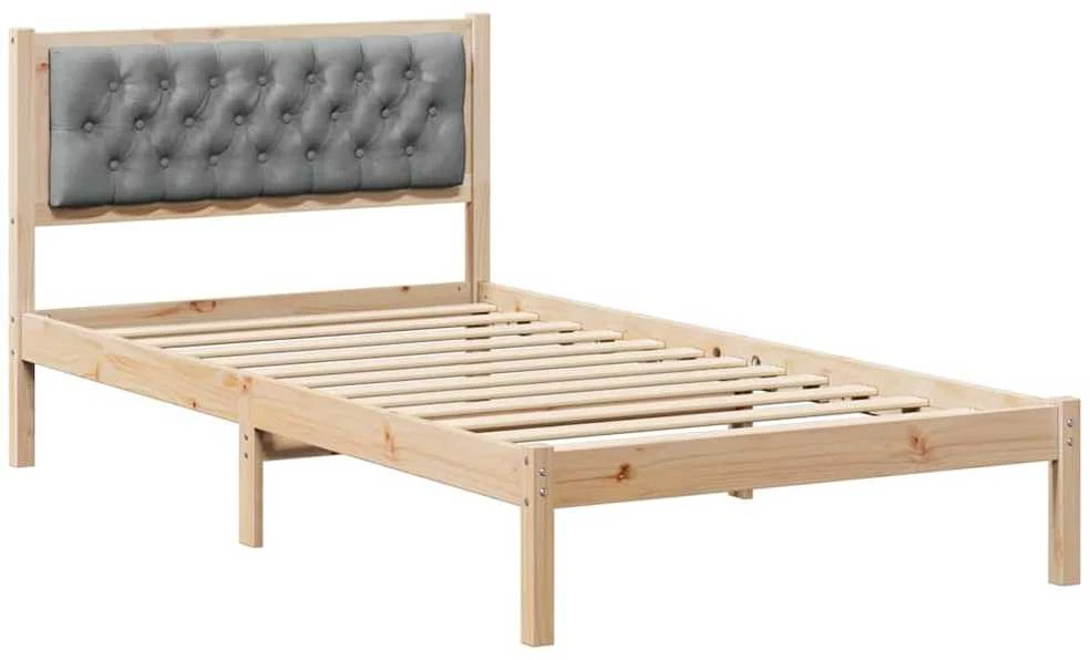 Lova Lovos rėmas Šviesiai pilka 100 x 200 cm Kietos pušies mediena