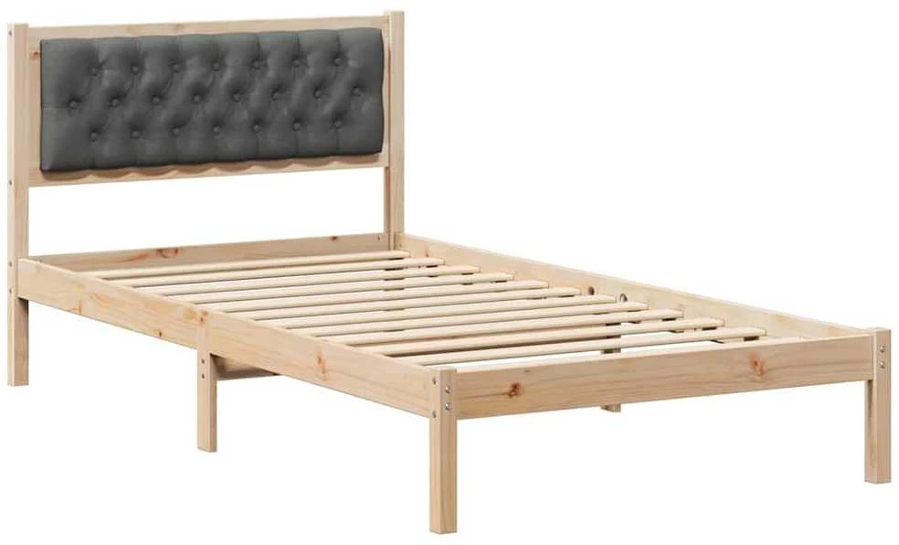 Lova Lovos rėmas Tamsiai pilka 100 x 200 cm Kietos pušies mediena
