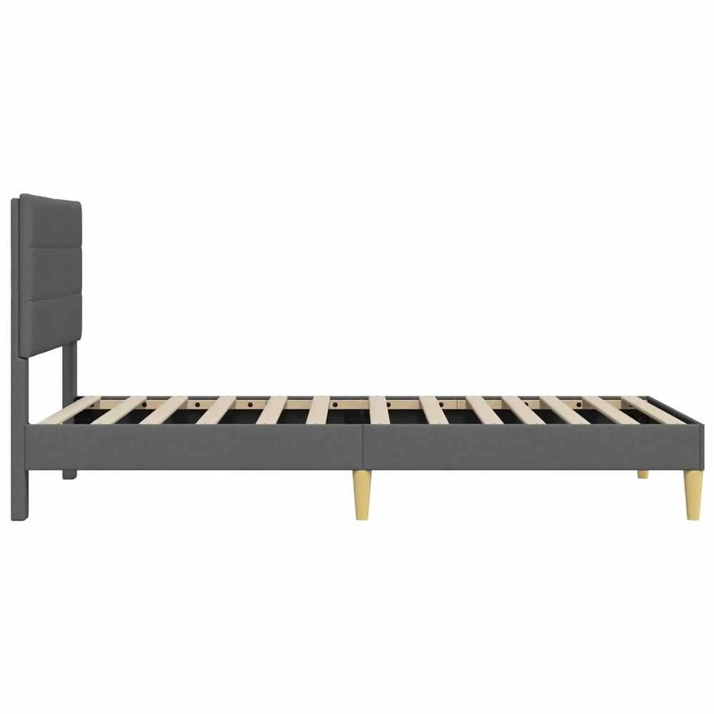 Lova Lovos rėmas su galvūgalio Tamsiai pilka 90 x 190 cm Audinys