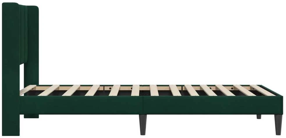 Lova Lovos rėmas su galvūgalio Tamsiai žalia 80 x 200 cm Aksomas