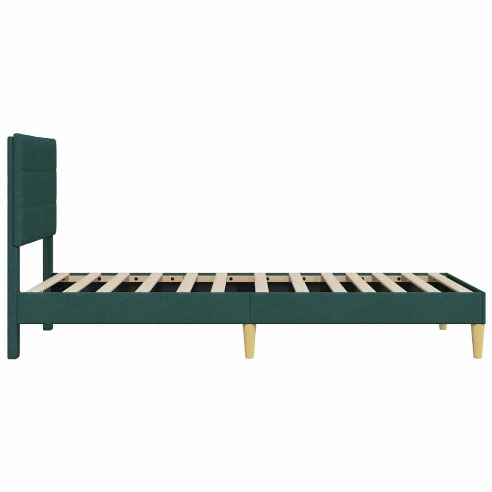 Lova Lovos rėmas su galvūgalio Tamsiai žalia 80 x 200 cm Audinys