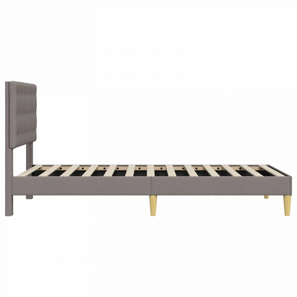 Lova Lovos rėmas su galvūgalio Taupe 80 x 200 cm Audinys