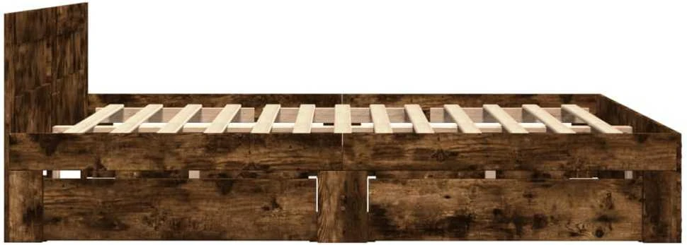 Lovos rėmas su galvūgaliu, dūminio ąžuolo, 140x200cm, mediena
