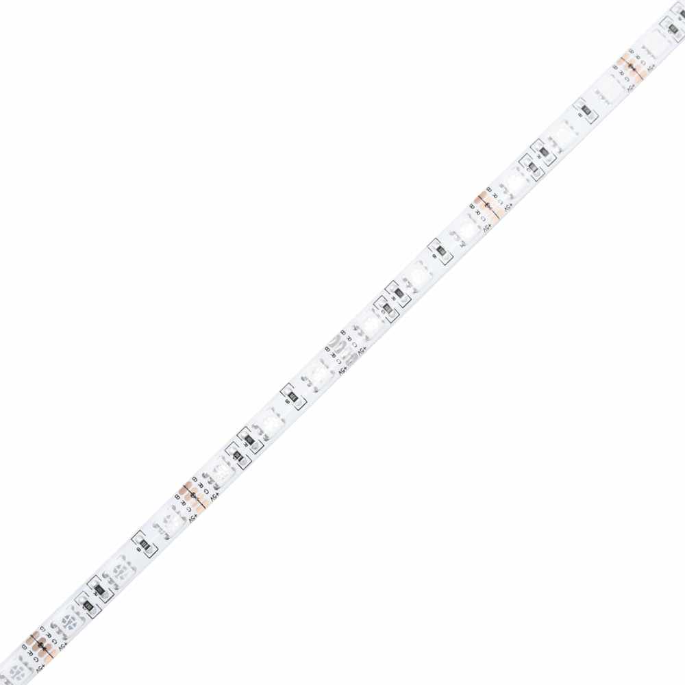 Lovos rėmas su galvūgaliu ir LED lemputėmis, baltas, 100x200cm