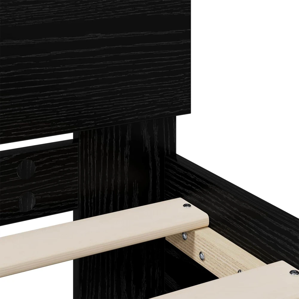 Lova Lovos Rėmas su Galvūgaliu Juodojo ąžuolo 140 x 190 cm
