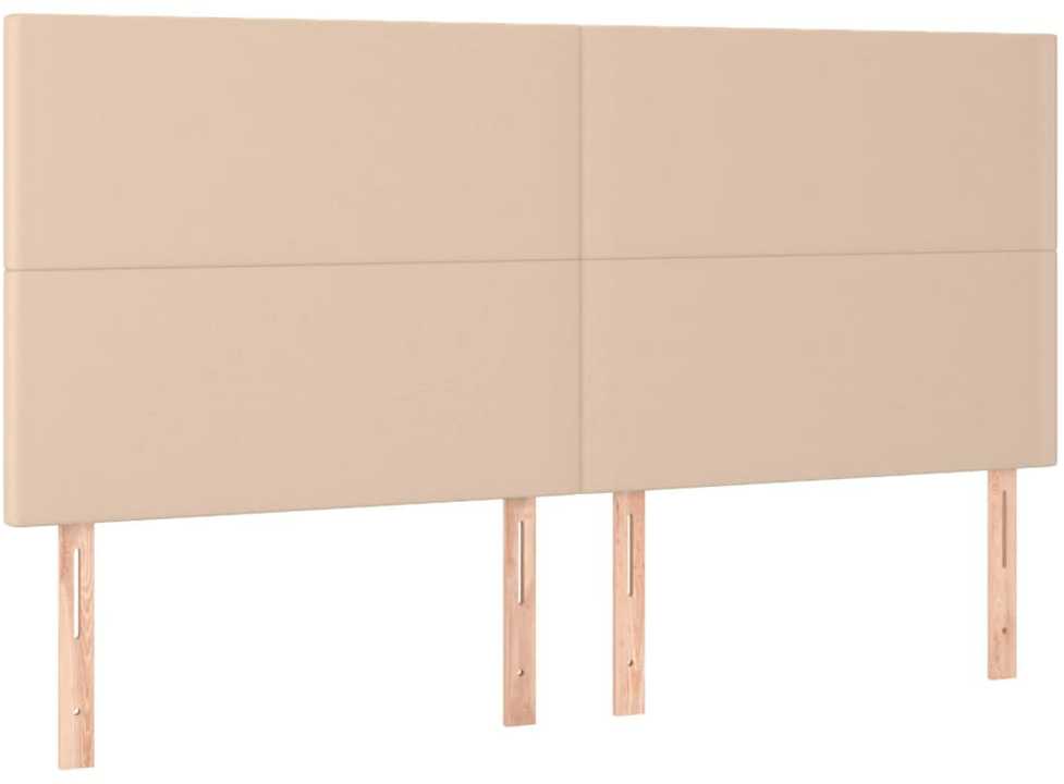 Lovos rėmas su galvūgaliu, kapučino , 160x200cm, dirbtinė oda