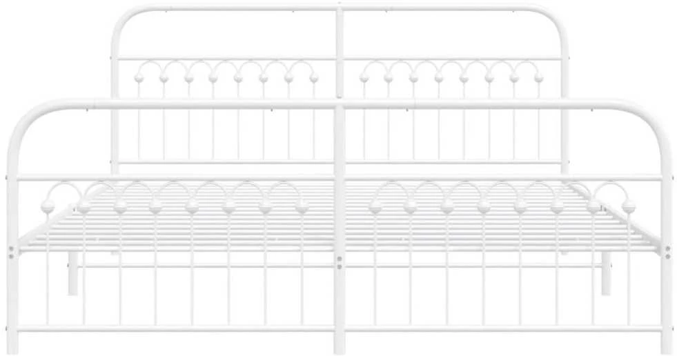 Lova Lovos rėmas su galvūgaliu/kojūgaliu, baltas, 183x213cm, metalas