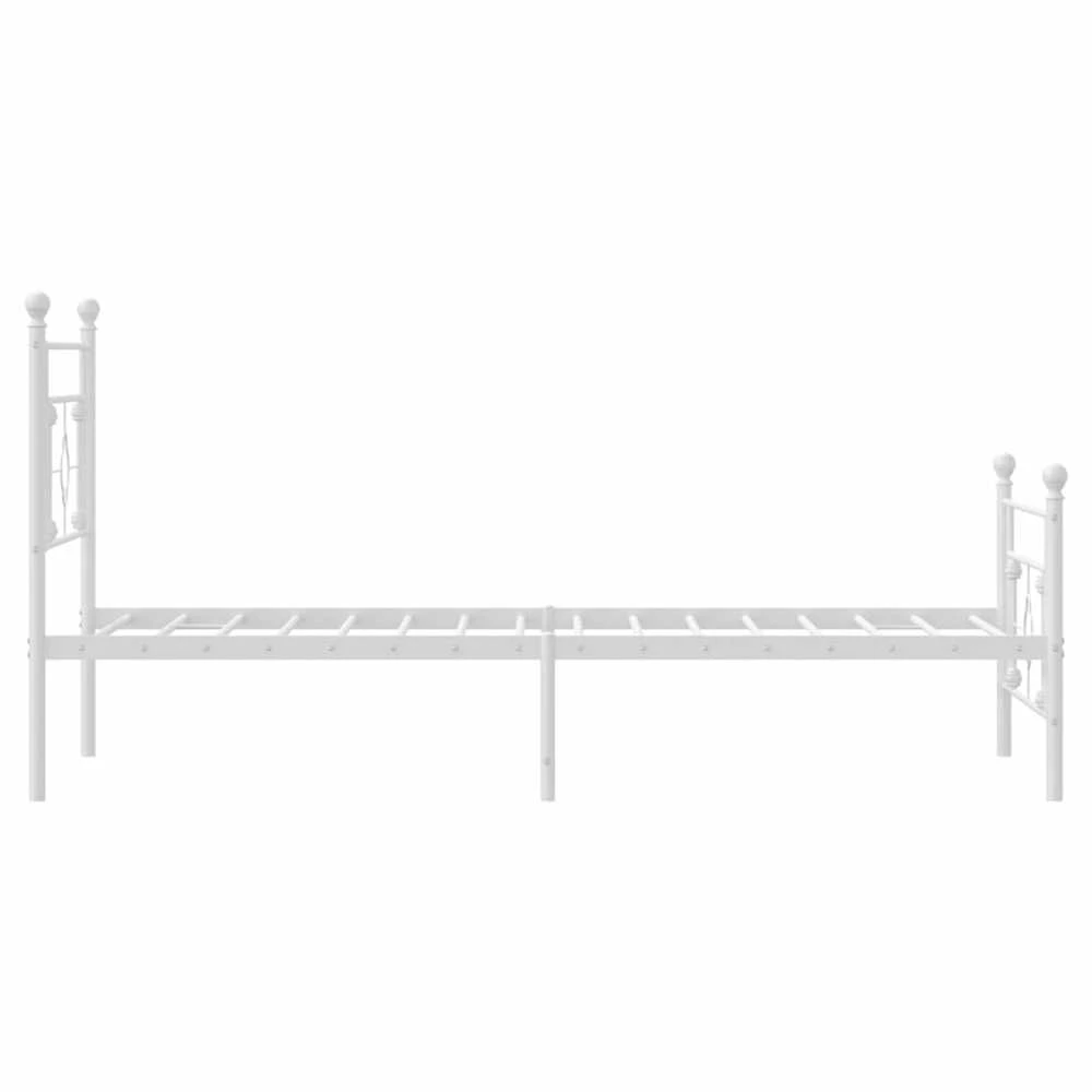 Lova Lovos rėmas su galvūgaliu/kojūgaliu, baltas, 107x203cm, metalas
