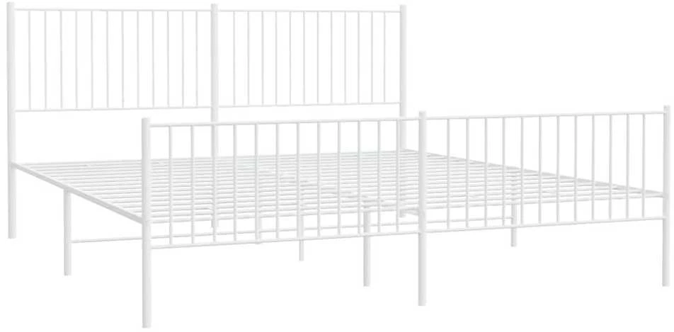 Lova Lovos rėmas su galvūgaliu/kojūgaliu, baltas, 193x203cm, metalas
