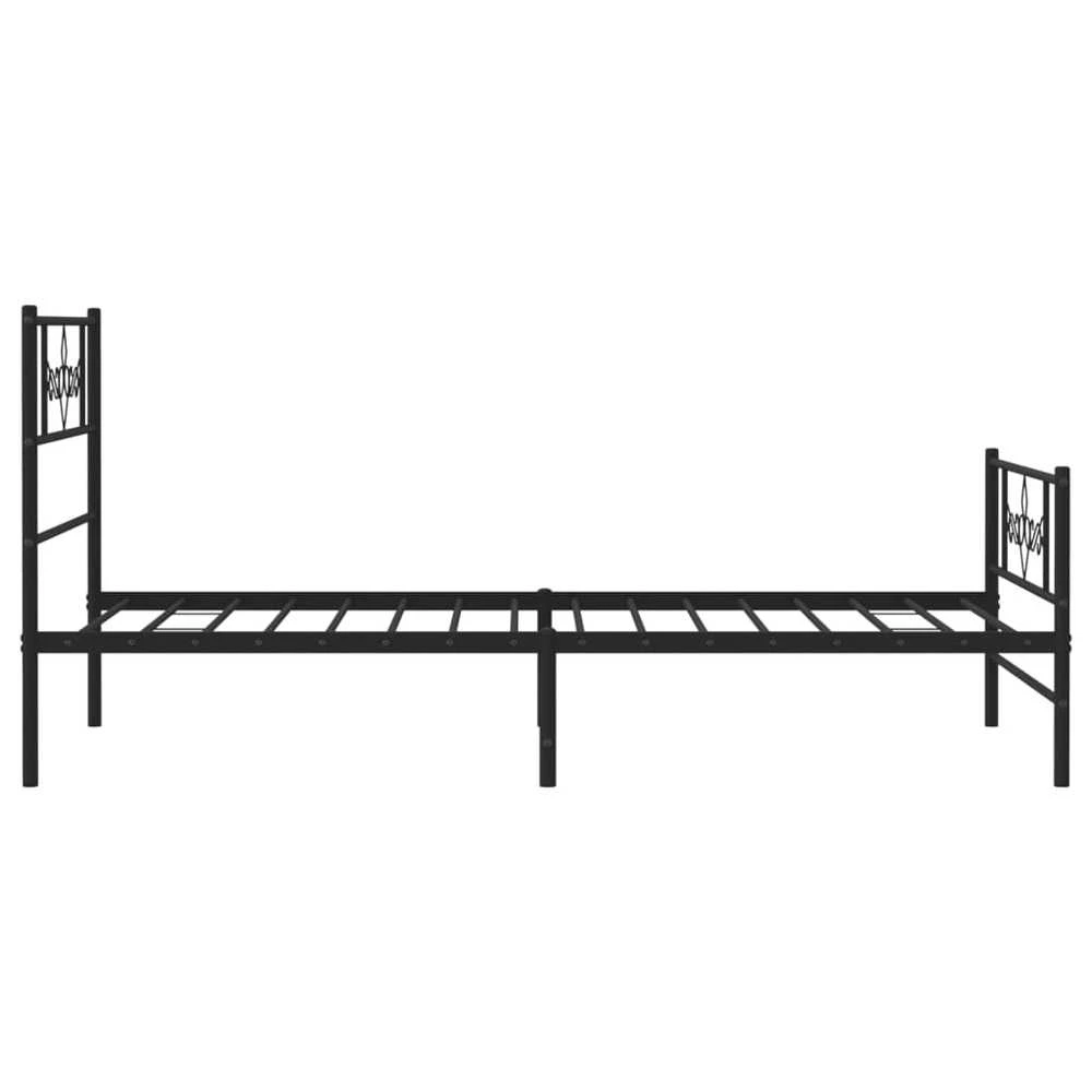 Lova Lovos rėmas su galvūgaliu/kojūgaliu, juodas, 107x203cm, metalas