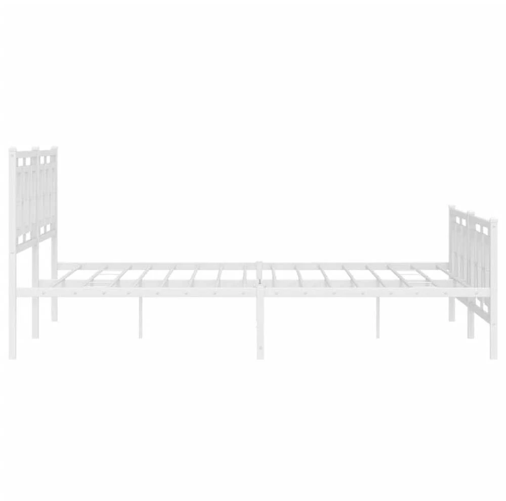 Lova Lovos rėmas su galvūgaliu/kojūgaliu, baltas, 183x213cm, metalas