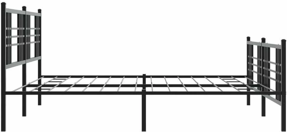 Lova Lovos rėmas su galvūgaliu/kojūgaliu, juodas, 183x213cm, metalas