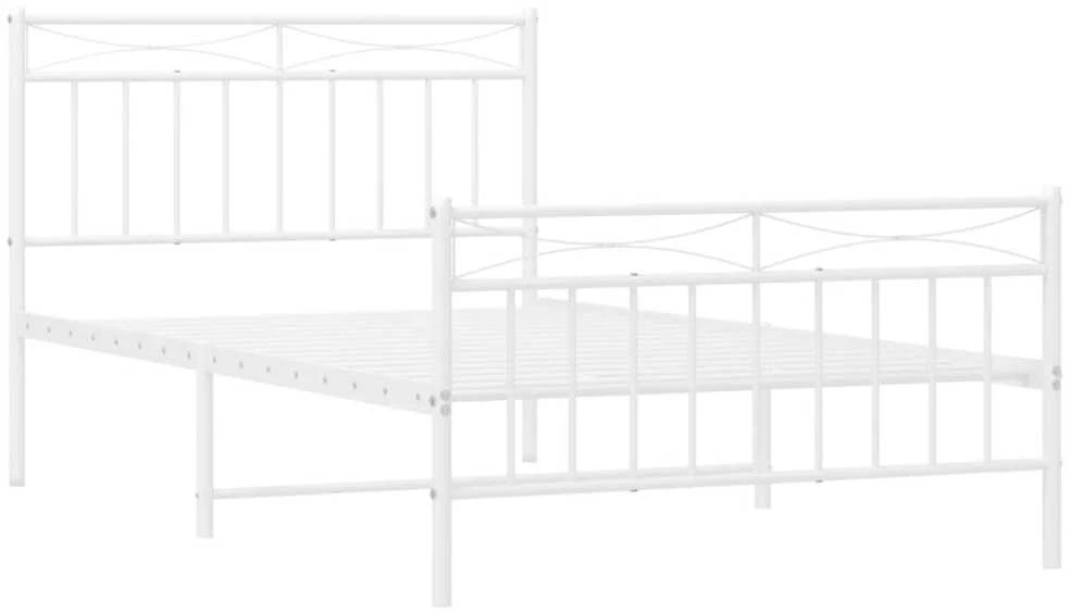 Lova Lovos rėmas su galvūgaliu/kojūgaliu, baltas, 107x203cm, metalas