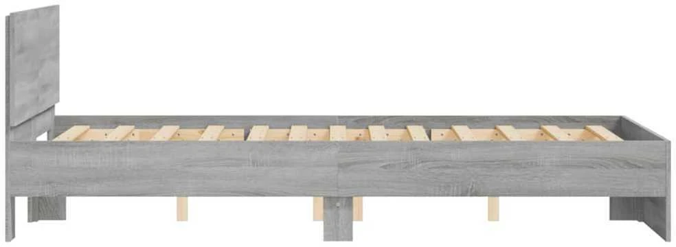 Lovos rėmas su galvūgaliu, pilkos ąžuolo spalvos, 120x200cm