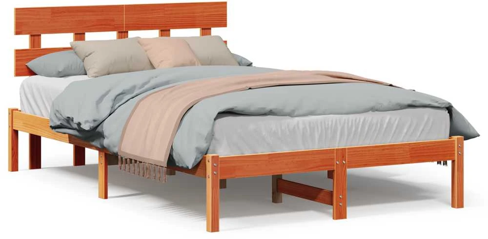 Lovos rėmas Ruda 140 x 190 cm Pušies medienos masyvas