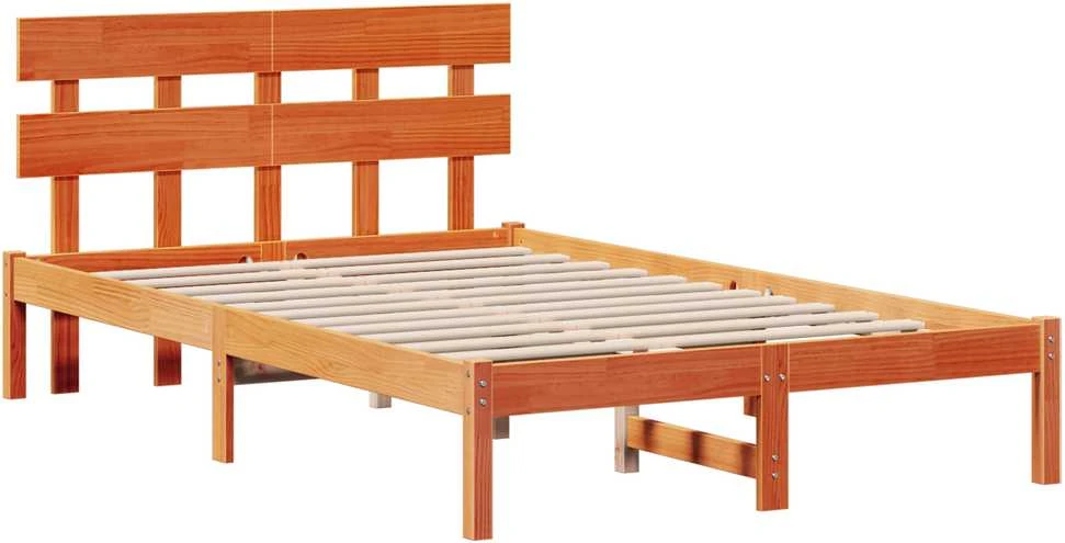 Lovos rėmas Ruda 140 x 190 cm Pušies medienos masyvas