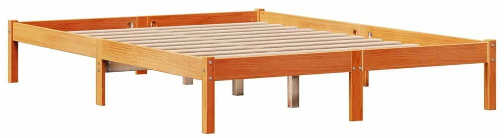 Lovos rėmas su galvūgaliu, vaško rudas, 120x190cm, pušis