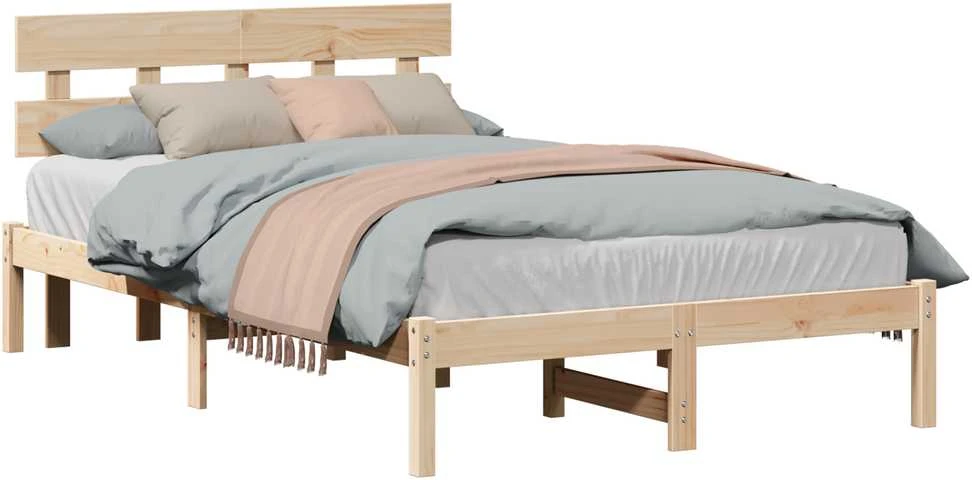 Lovos rėmas Ruda 140 x 190 cm Pušies medienos masyvas