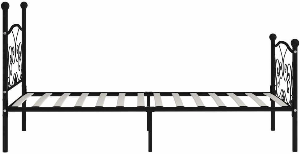 Lovos rėmas su grotelių pagrindu, juodas, 100x200cm, metalas