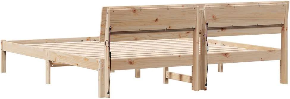 Lovos rėmas Ruda 200 x 200 cm Kietos pušies mediena