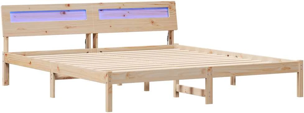 Lovos rėmas Ruda 200 x 200 cm Kietos pušies mediena