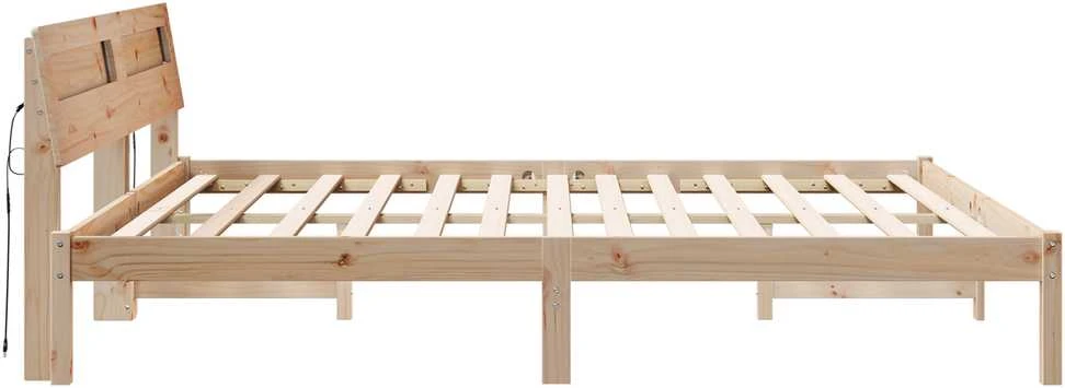Lovos rėmas Ruda 200 x 200 cm Kietos pušies mediena