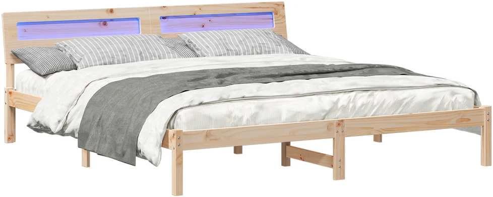Lovos rėmas Ruda 200 x 200 cm Kietos pušies mediena