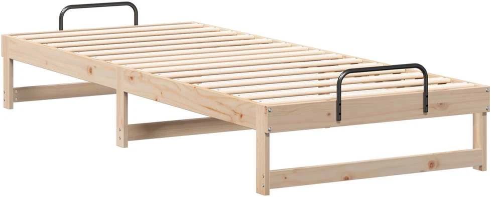 Lova Lovos rėmas Ruda 80 x 220 cm Kietos pušies mediena