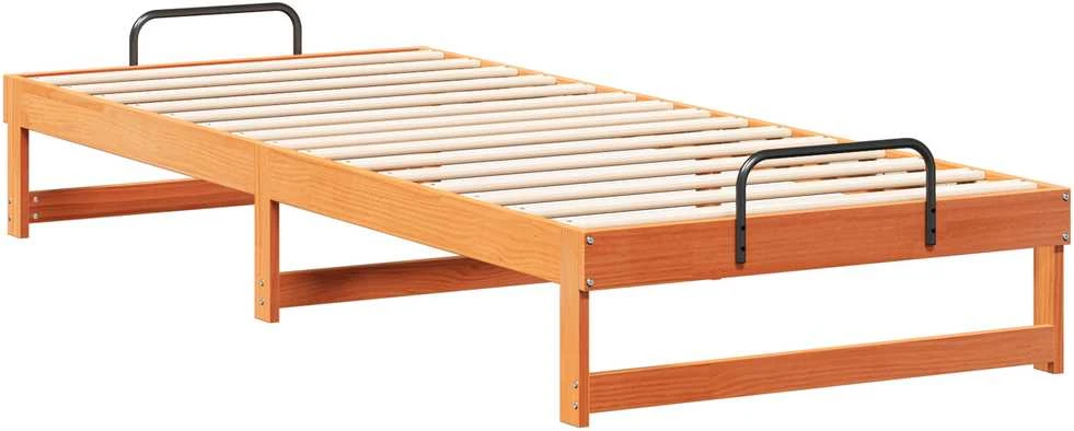 Lova Lovos rėmas Ruda 80 x 220 cm Kietos pušies mediena