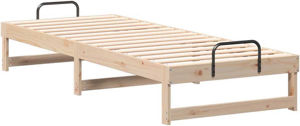 Lova Lovos rėmas Ruda 90 x 210 cm Kietos pušies mediena