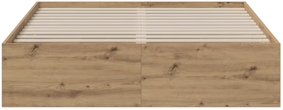 Lova Lovos rėmas su saugojimu Artisano ąžuolo 120 x 200 cm
