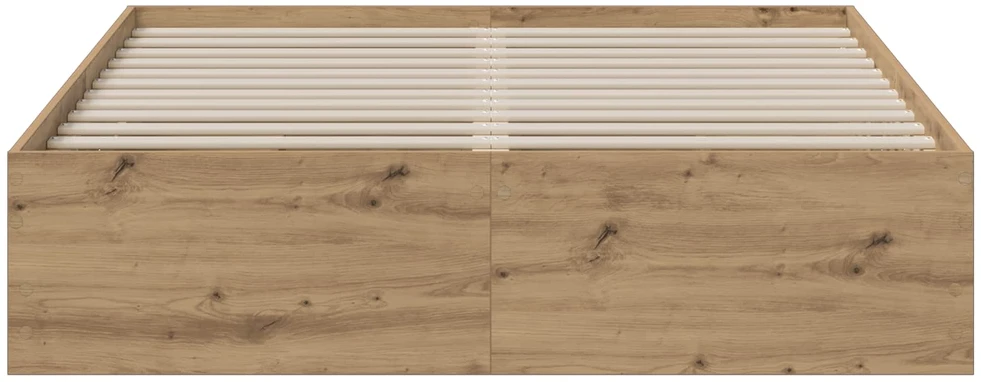 Lova Lovos rėmas su saugojimu Artisano ąžuolo 120 x 200 cm