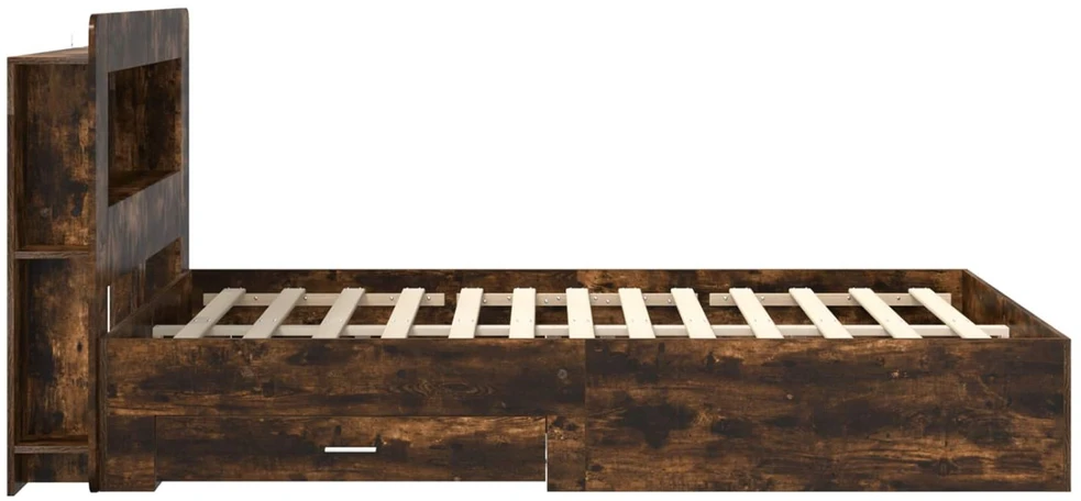 Lovos rėmas su saugojimu Dūminio ąžuolo 150 x 200 cm