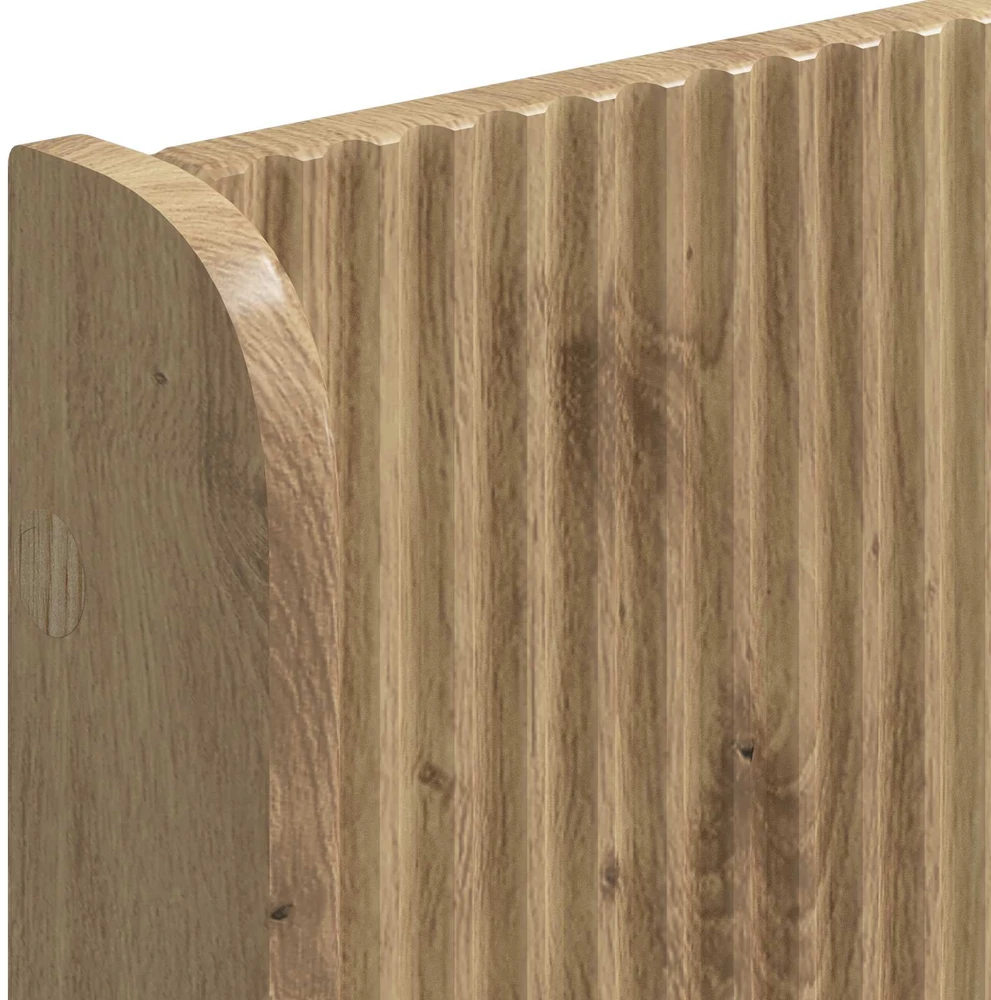 Lova Lovos rėmas su saugojimu ir nugara Artisan Oak 120 x 200 cm
