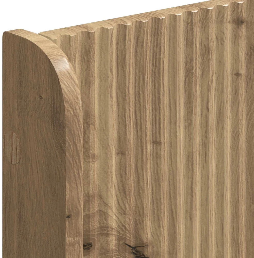 Lova Lovos rėmas su saugojimu ir nugara Artisan Oak 90 x 200 cm