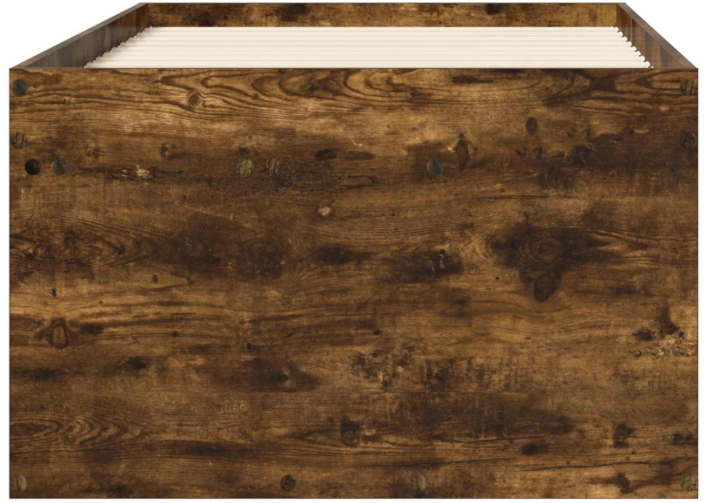 Lova Lovos rėmas su saugojimu su stalčių Dūminio ąžuolo 80 x 200 cm