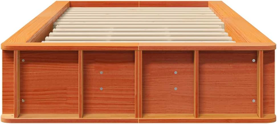 Lova Lovos rėmas Vaško ruda 90 x 200 cm Kietos pušies mediena