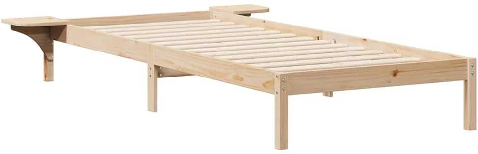 Lova Lovos rėmas su šoninėmis stalelėmis Natūrali 80 x 210 cm