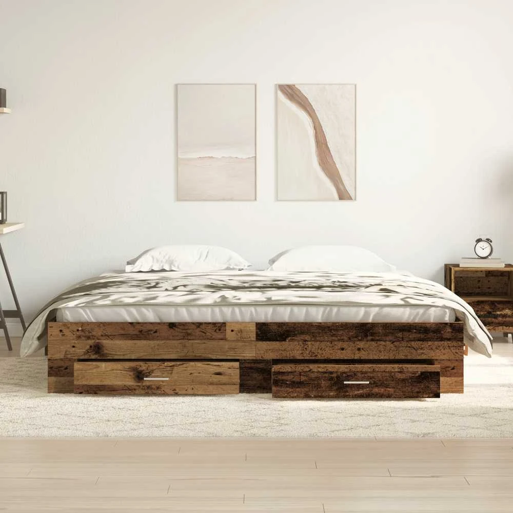 Lovos rėmas Senovinis medis 180 x 200 cm Apdirbta mediena