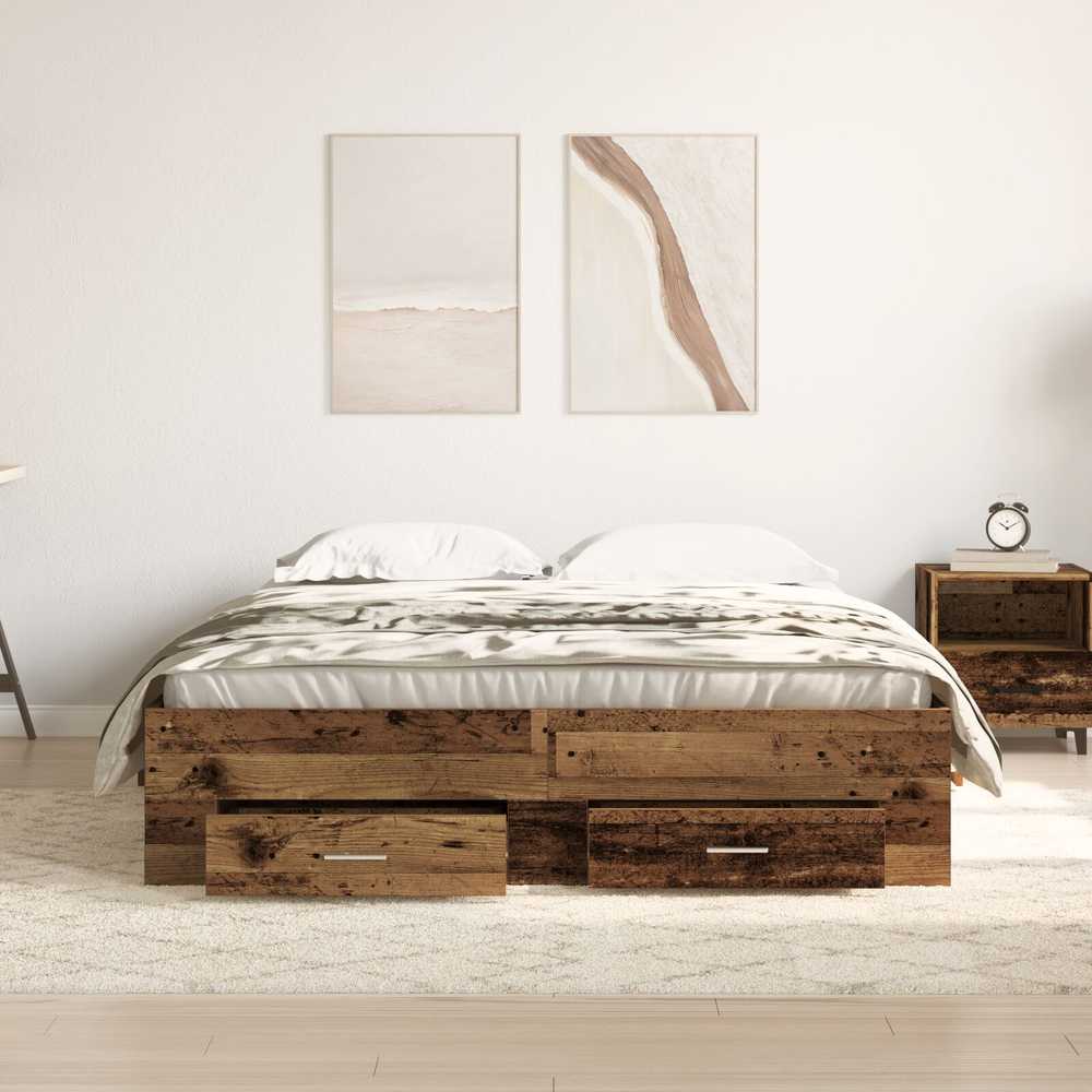 Lovos rėmas Senovinis medis 140 x 200 cm Apdirbta mediena