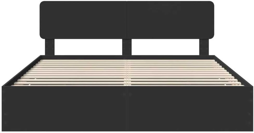 Lovos rėmas su stalčių Juodas 180 x 200 cm Dirbtinė mediena