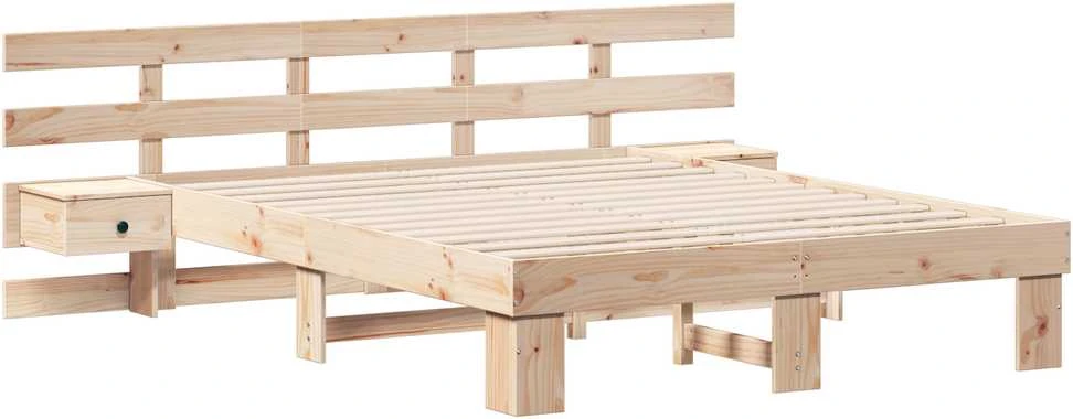 Lovos rėmas Ruda 150 x 200 cm Kietos pušies mediena