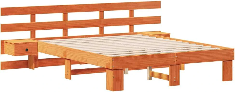 Lovos rėmas Ruda 150 x 200 cm Kietos pušies mediena