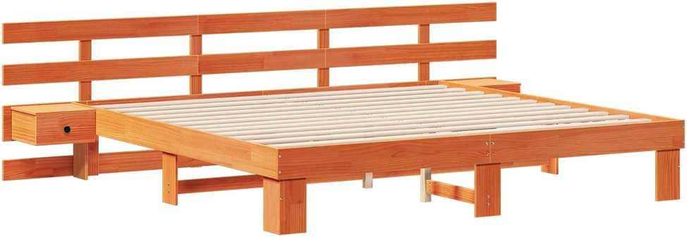 Lovos rėmas Ruda 180 x 200 cm Kietos pušies mediena